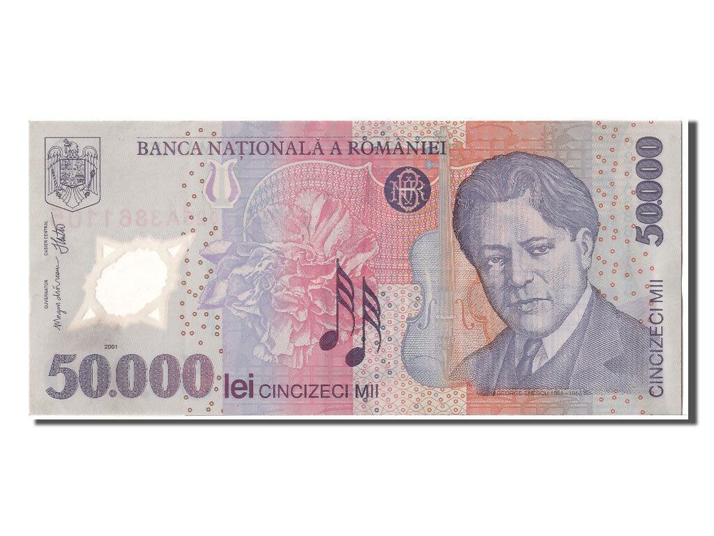 Billete, 50,000 Lei, 2001, Rumanía, EBC+