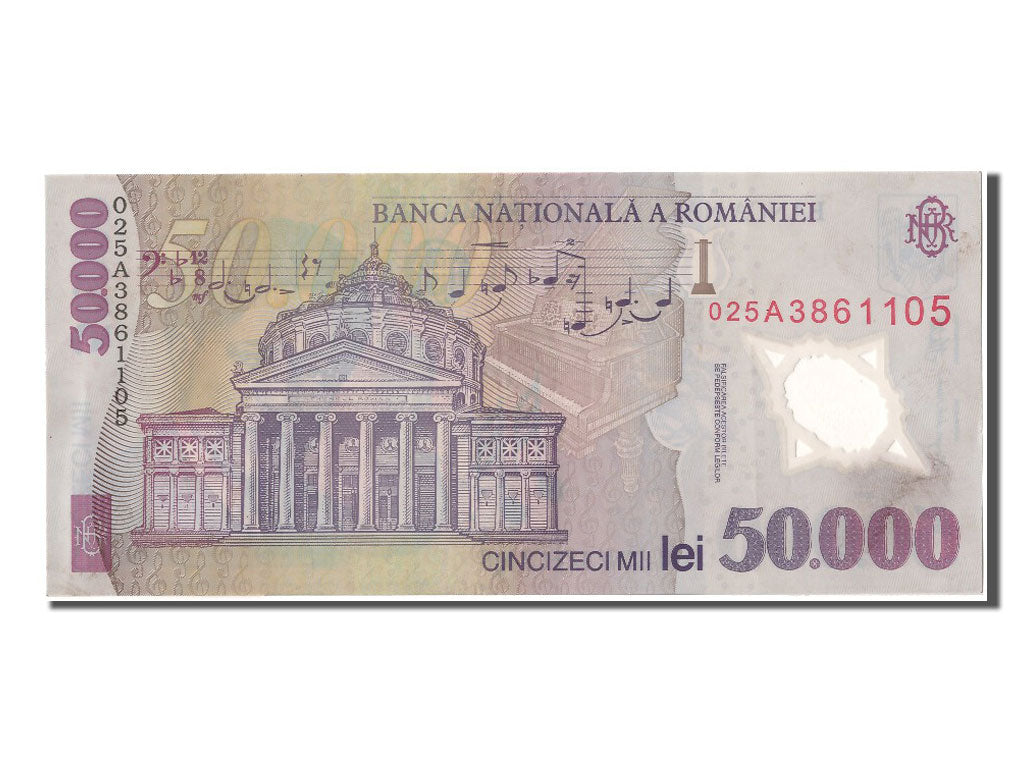 Billete, 50,000 Lei, 2001, Rumanía, EBC+