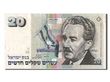 Geldschein, Israel, 20 New Sheqalim, 1993, VZ