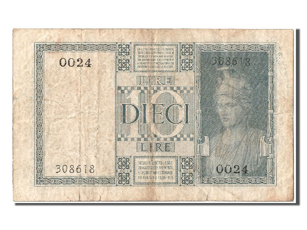 Italia, 10 Lire, 1935, 1935-06-18, MB