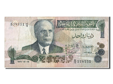 Tunisia, 1 Dinar, 1973, KM #70, 1973-11-15, EF(40-45), B/15 578751