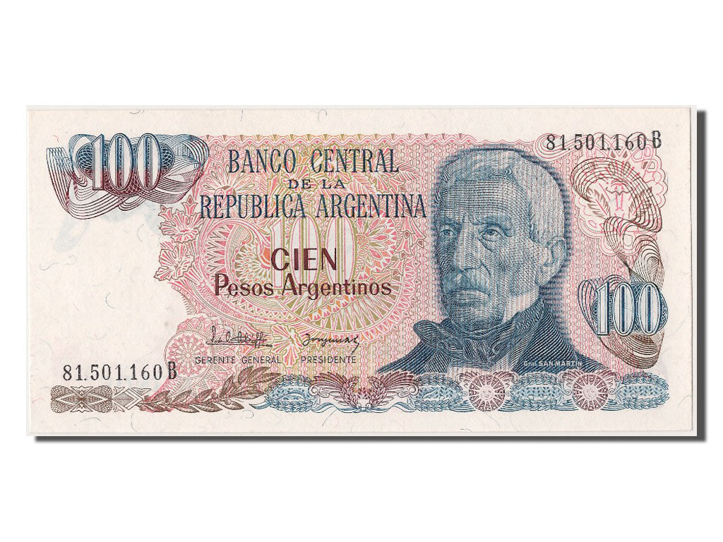 Biljet, Argentinië, 100 Pesos Argentinos, NIEUW