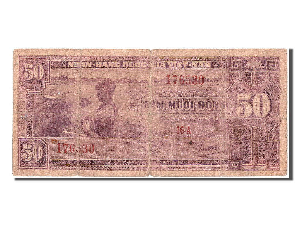 South Viet Nam, 50 D<ox>ng, KM #7a, VG(8-10), 16-A 176530