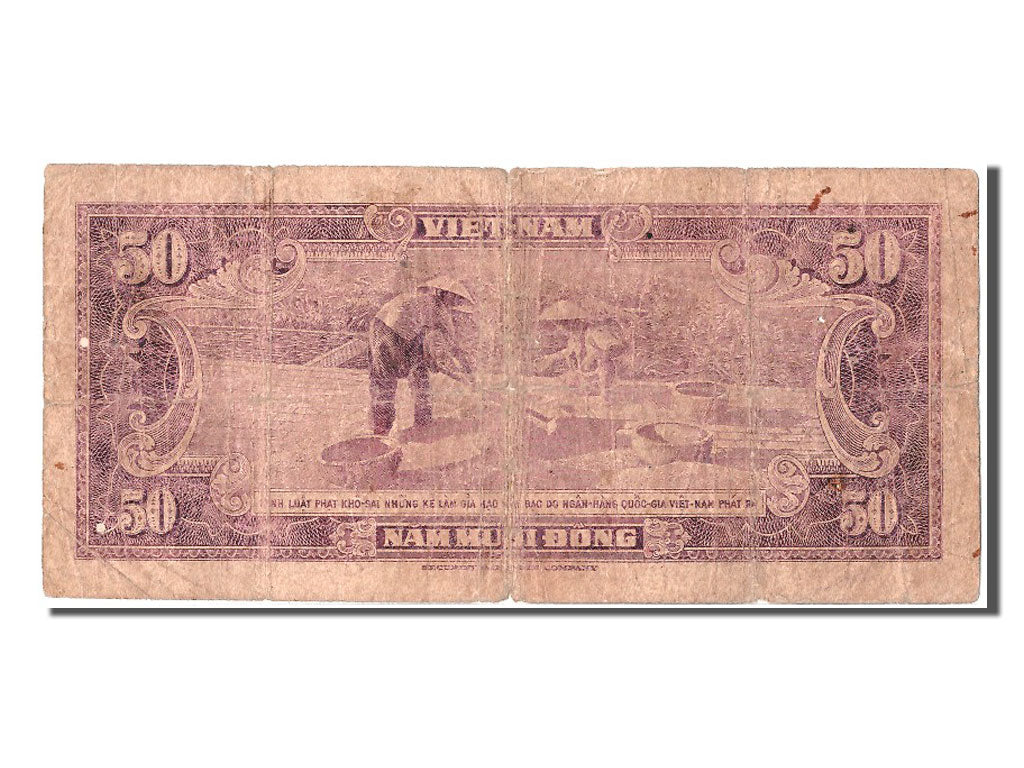 South Viet Nam, 50 D<ox>ng, KM #7a, VG(8-10), 16-A 176530
