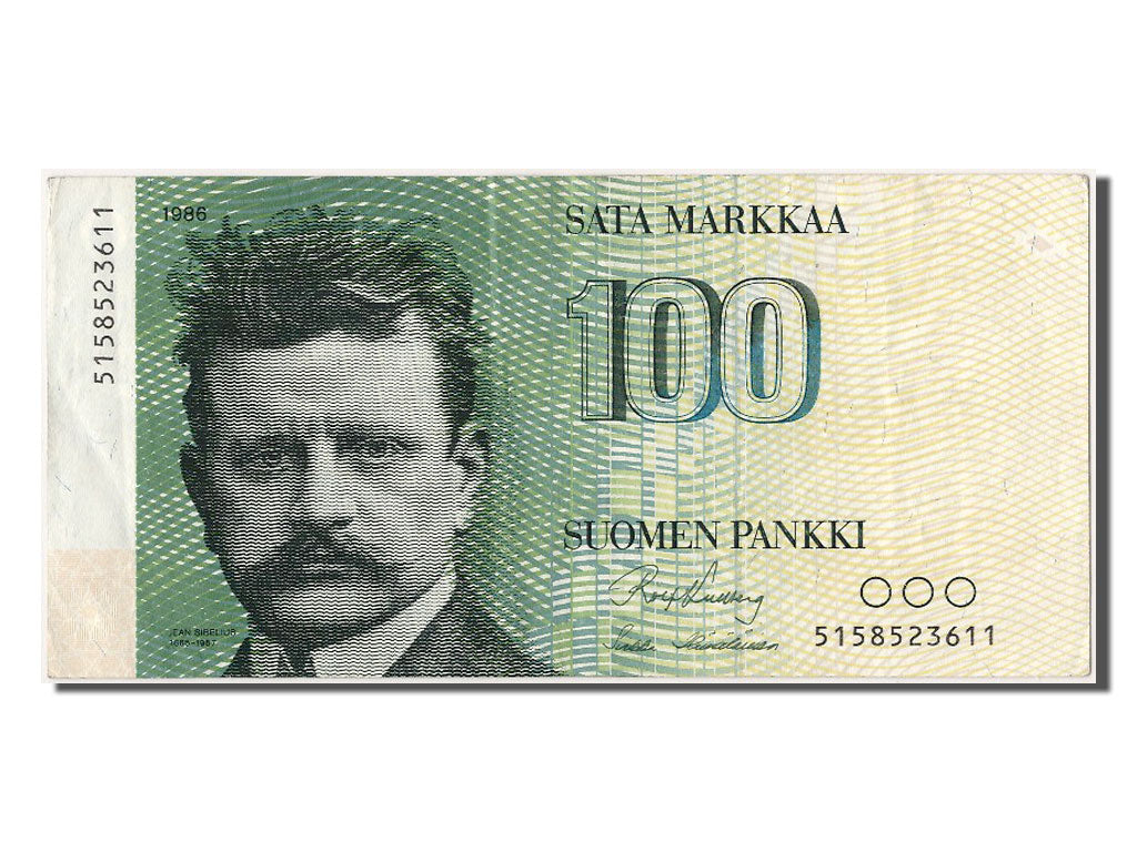 Finland, 100 Markkaa, 1986, KM #115a, AU(55-58), 5158523611