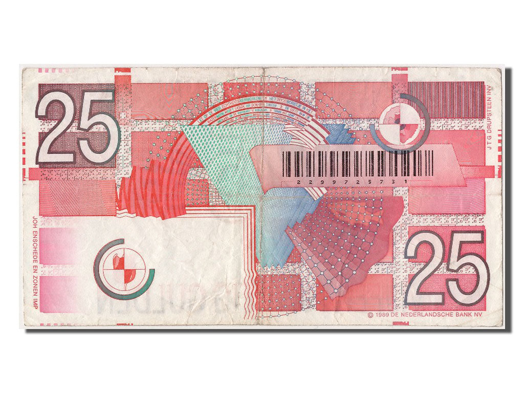 Netherlands, 25 Gulden, 1999, KM #100, 1999-04-05, EF(40-45), 2299725731