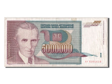 Biljet, Joegoslaviëe, 5,000,000 Dinara, 1993, TTB