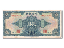 Banknote, China, 10 Dollars, 1928, AU(55-58)