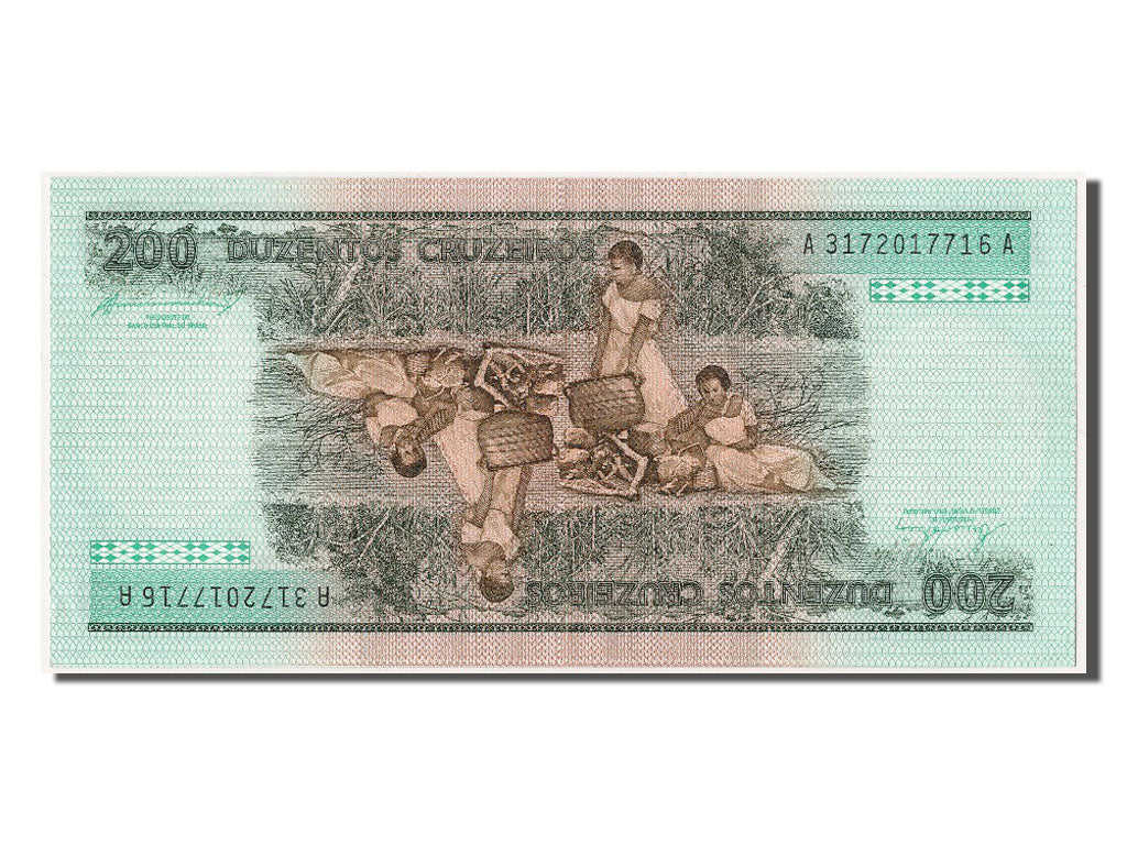 Brazil, 200 Cruzeiros, KM #199b, UNC(60-62), A 3172017716 A
