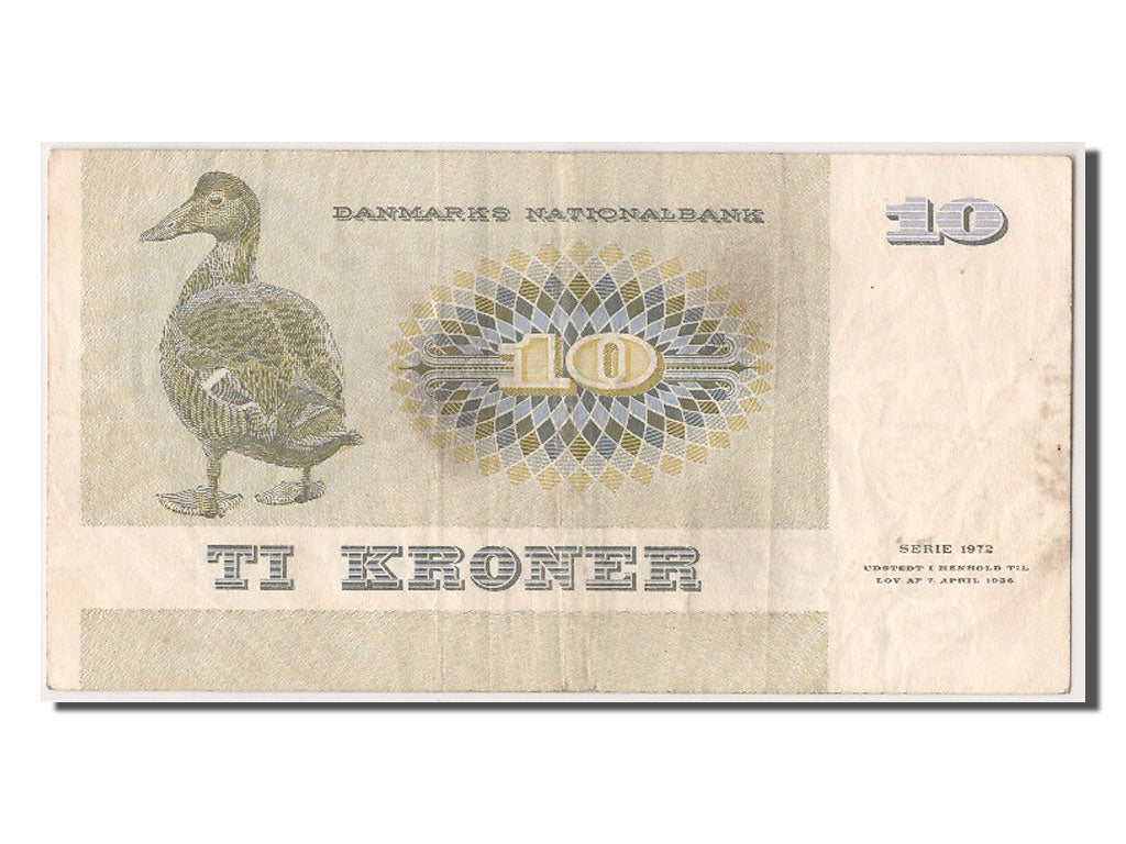 Denmark, 10 Kroner, 1972, KM #48g, AU(50-53), B3772J