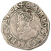 FRANCE, Demi Carolus, 1555, Besançon, EF(40-45), Silver, Boudeau #1295, 0.71