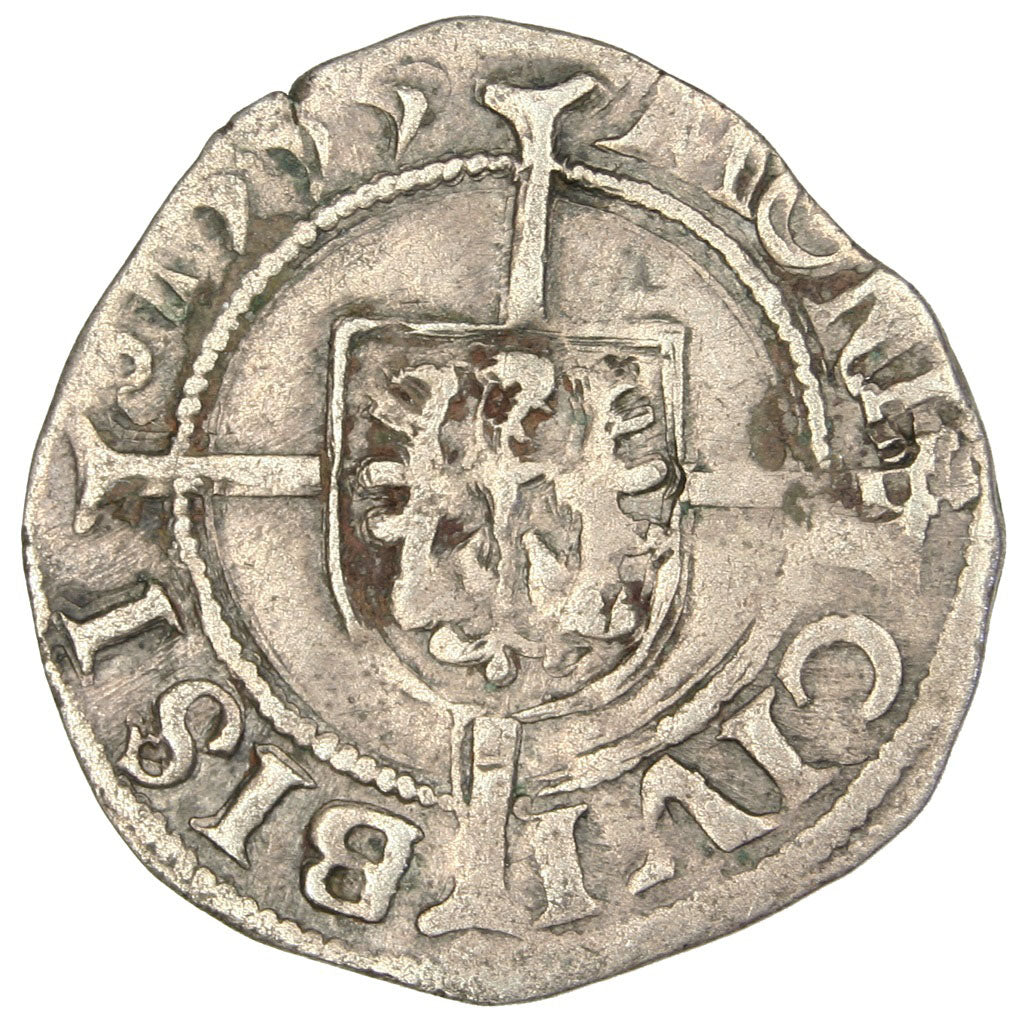 FRANCE, Demi Carolus, 1555, Besançon, EF(40-45), Silver, Boudeau #1295, 0.71