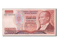 Billete, 20,000 Lira, Turquía, MBC