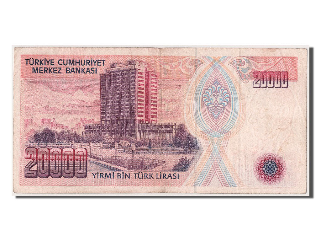 Billete, 20,000 Lira, Turquía, MBC