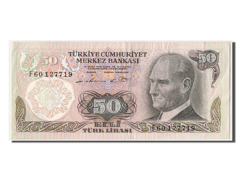 Banconote, Turchia, 50 Lira, BB+