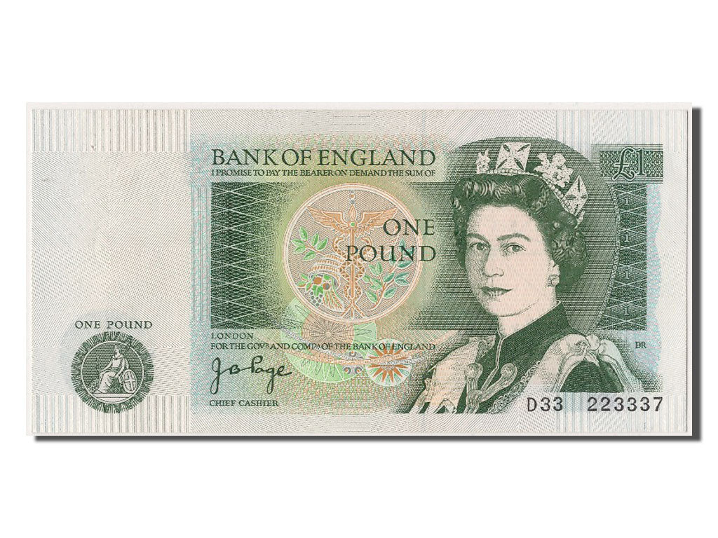 Great Britain, 1 Pound, KM #377a, UNC(63), D33 223337