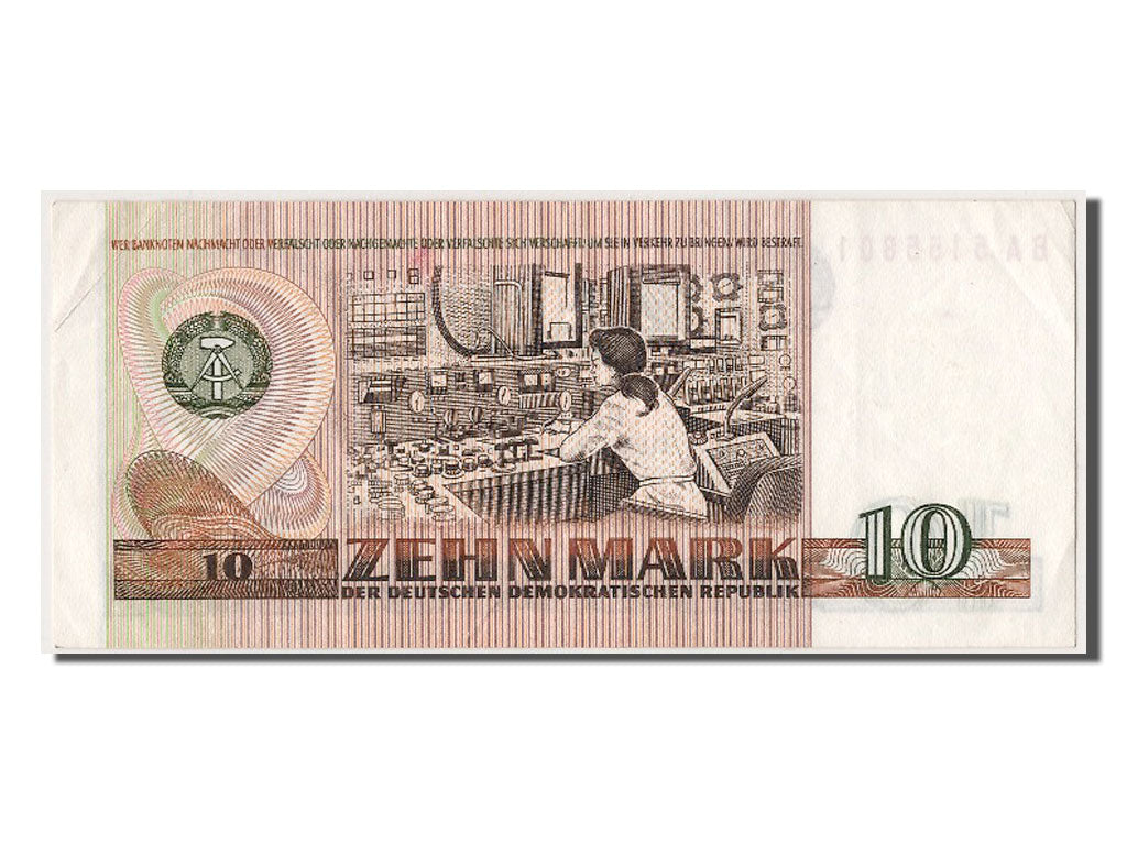 Germany - Democratic Republic, 10 Mark, 1971, KM #28b, UNC(60-62), BA 5155801
