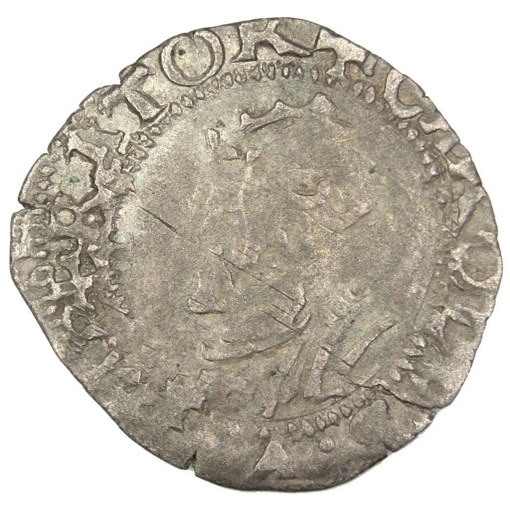 Francia, Demi Carolus, 1578, Besançon, MB, Argento, Boudeau:1295