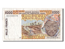 West African States, 1000 Francs, 1995, KM #111Ae, EF(40-45), 9513500179