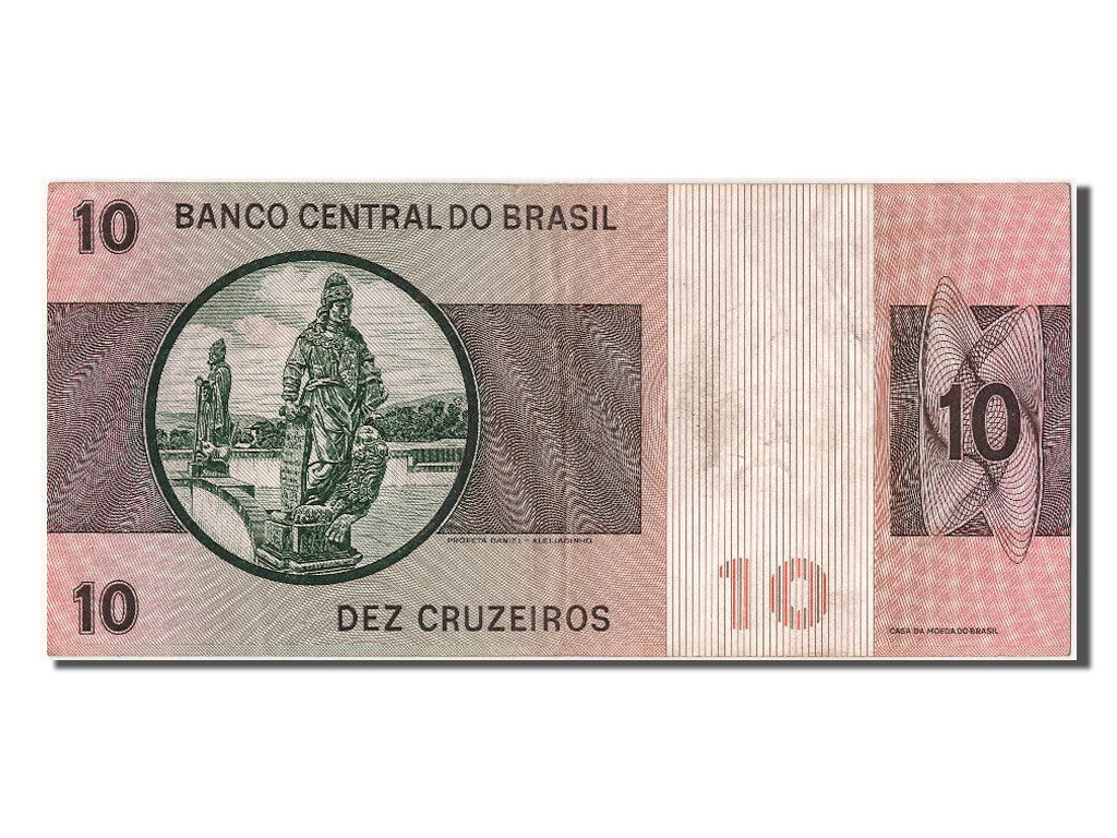 Brazil, 10 Cruzeiros, KM #193a, AU(55-58), A00008 058402