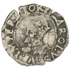 FRANCE, Demi Carolus, 1582, Besançon, VF(30-35), Silver, Boudeau #1295, 0.58