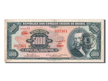Brazil, 5 Cruzeiros Novos on 5000 Cruzeiros, KM #188b, EF(40-45), 1A 2268A...