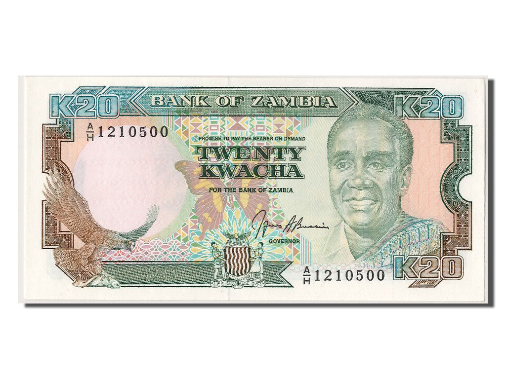 Geldschein, Sambia, 20 Kwacha, UNZ