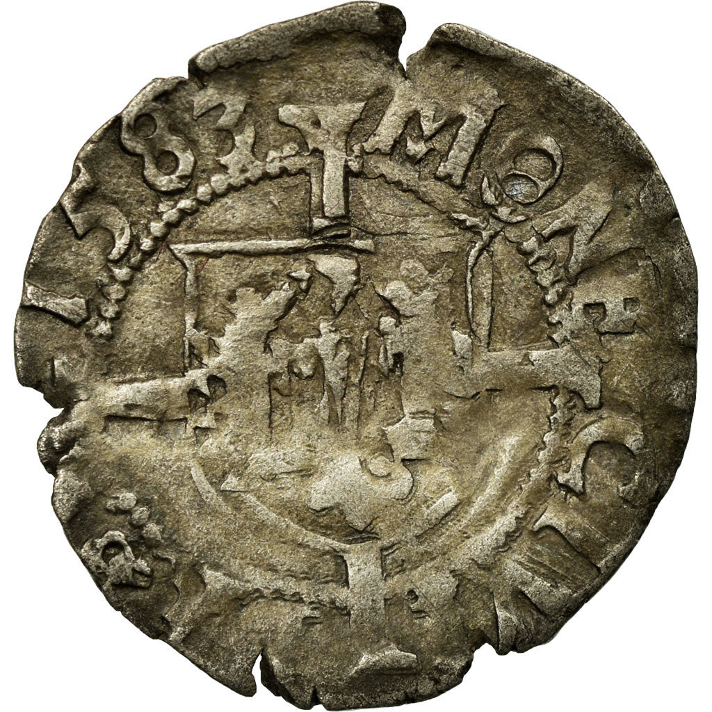 Münze, Frankreich, Demi Carolus, 1583, Besançon, SS, Silber, Boudeau:1295