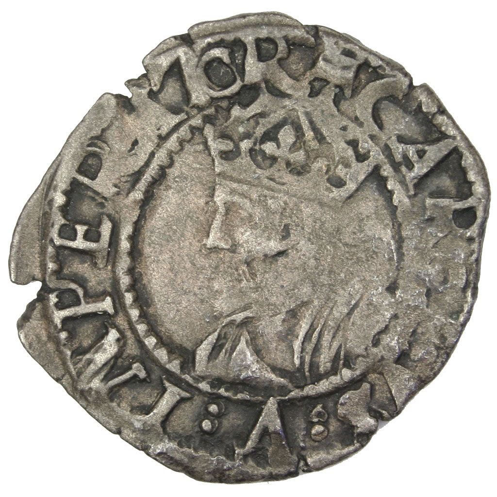 FRANCE, Demi Carolus, Besançon, VF(30-35), Silver, Boudeau #1295, 1.07