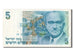 Banknote, Israel, 5 New Sheqalim, 1987, AU(55-58)