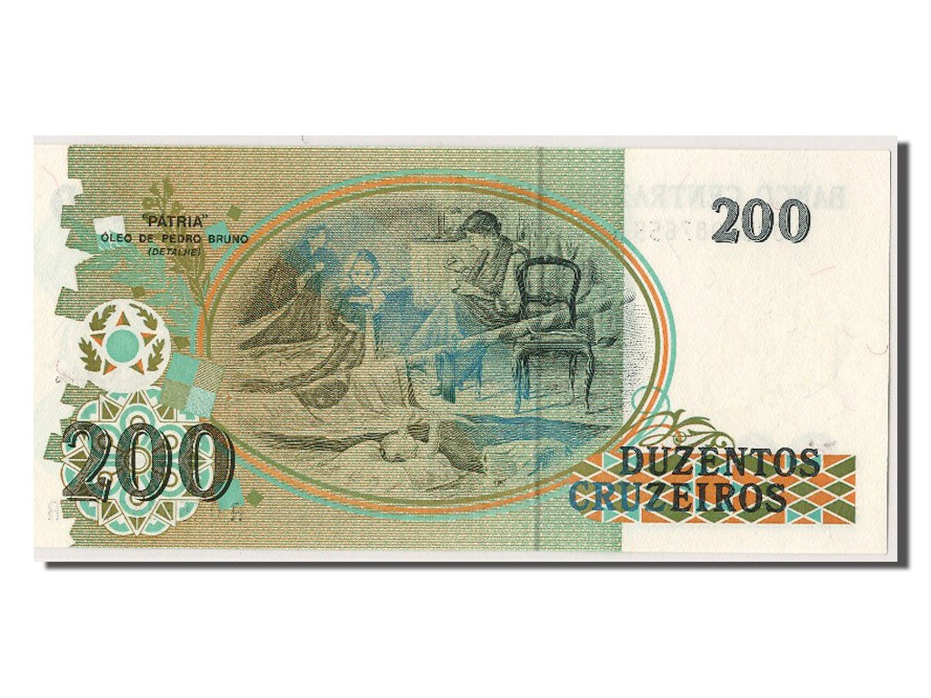 Banknote, Brazil, 200 Cruzeiros, UNC(65-70)