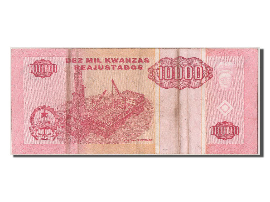 Angola, 10,000 Kwanzas Reajustados, 1995, KM #137, 1995-05-01, EF(40-45), NC...