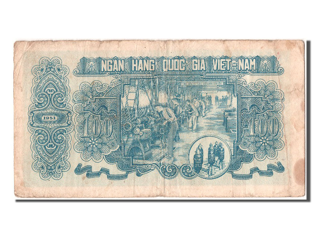 Viet Nam, 100 D<ox>ng, 1951, KM #62a, VF(20-25), AB 74694852