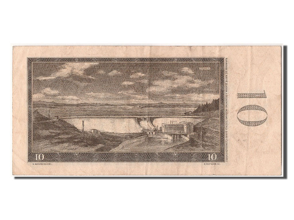 Biljet, Tsjecho-Slowakije, 10 Korun, 1960, TTB