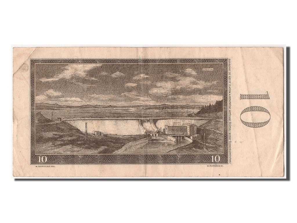 Biljet, Tsjecho-Slowakije, 10 Korun, 1960, TTB