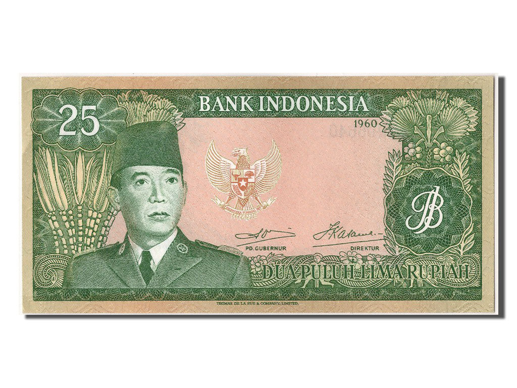 Indonesia, 25 Rupiah, 1960, KM #84a, UNC(63), AWR06640