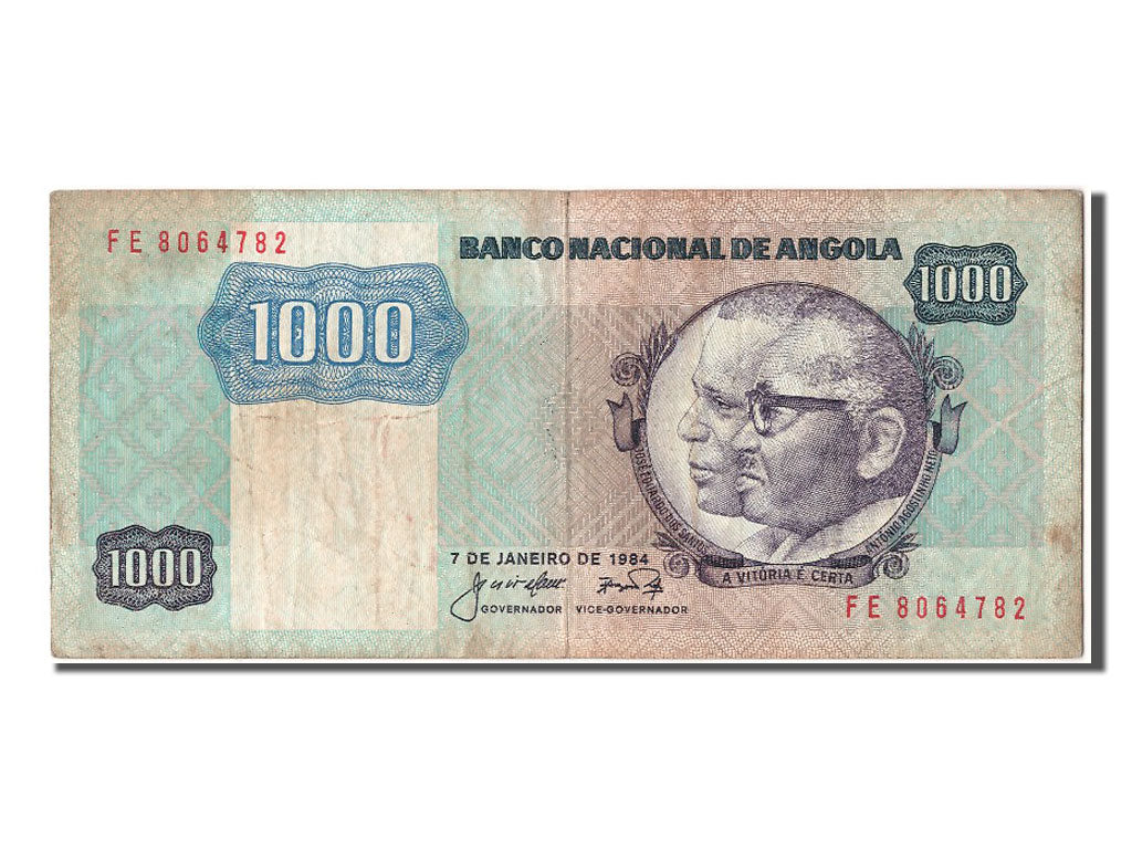Banknote, Angola, 1000 Kwanzas, 1984, 1984-01-07, VF(30-35)