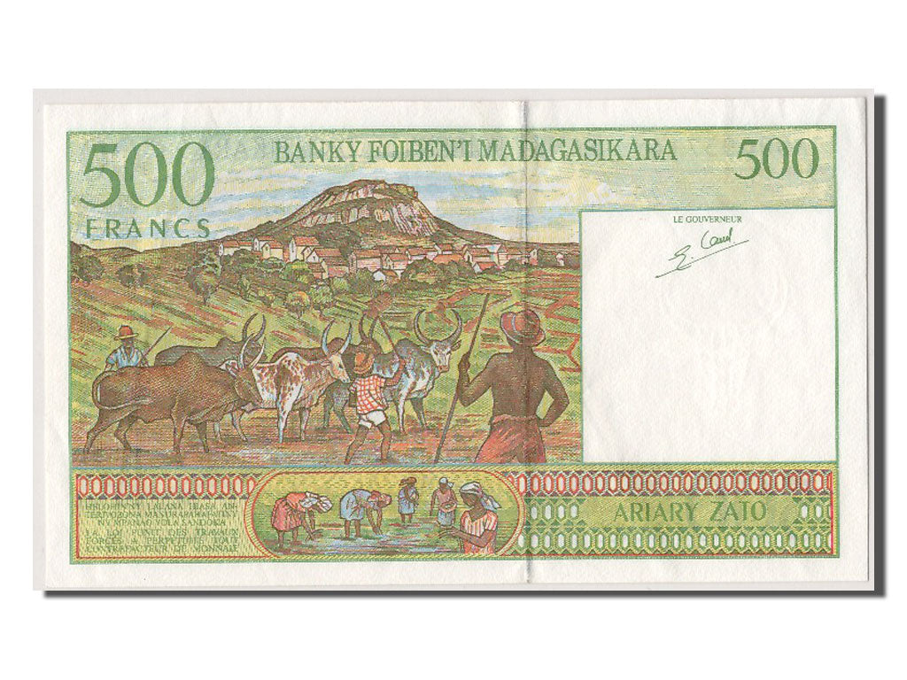 Madagascar, 500 Francs = 100 Ariary, KM #75b, UNC(63), A90095714