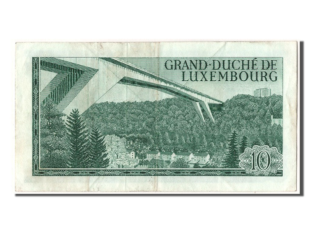 Luxembourg, 10 Francs, 1967, KM #53a, 1967-03-20, EF(40-45), C385093