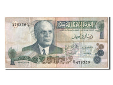 Banknote, Tunisia, 1 Dinar, 1973, 1973-10-15, VF(30-35)