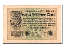 Billet, Allemagne, 20 Millionen Mark, 1923, 1923-09-01, SUP