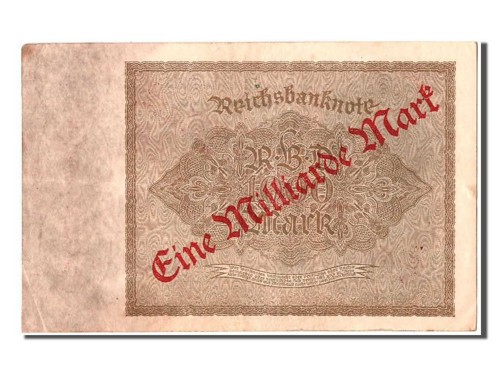 Banknote, Germany, 1 Milliarde Mark on 1000 Mark, 1922, 1922-12-15, EF(40-45)