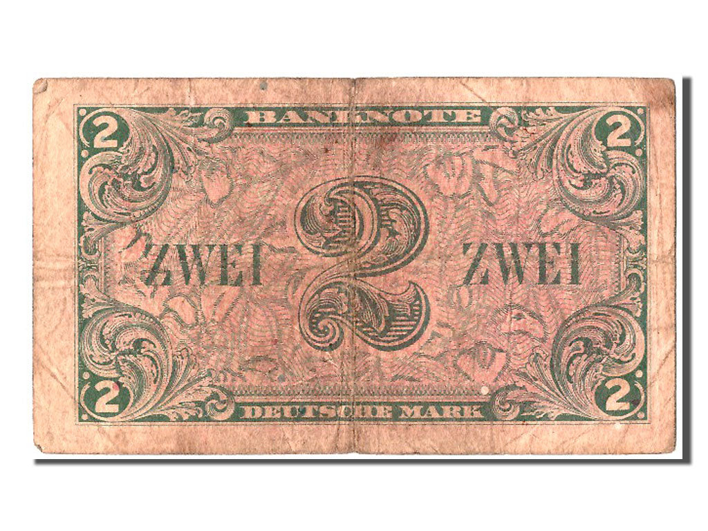 Banknote, GERMANY - FEDERAL REPUBLIC, 2 Deutsche Mark, 1948, VF(20-25)