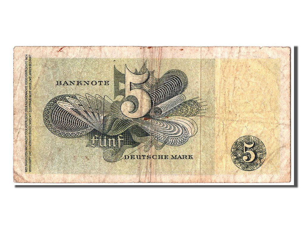 Banknote, GERMANY - FEDERAL REPUBLIC, 5 Deutsche Mark, 1948, 1948-12-09
