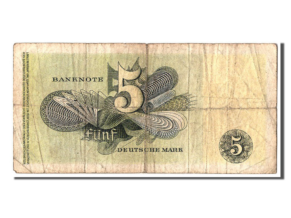 Banknote, GERMANY - FEDERAL REPUBLIC, 5 Deutsche Mark, 1948, 1948-12-09