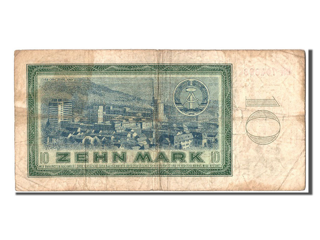 Germany - Democratic Republic, 10 Mark, 1964, KM #23a, VF(20-25), BN 704883