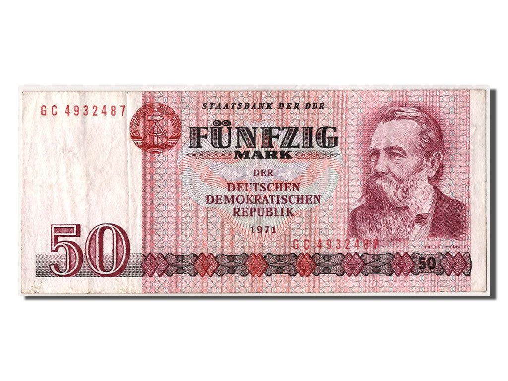 Germany - Democratic Republic, 50 Mark, 1971, KM #30a, EF(40-45), GC 4932487