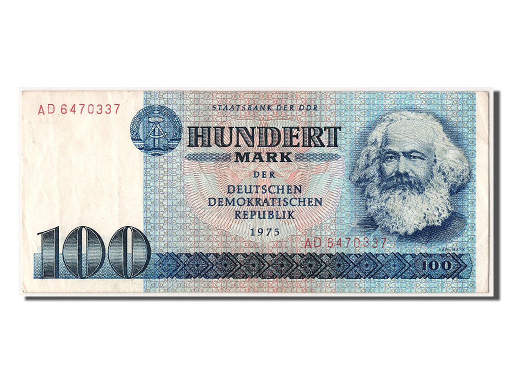 Germany - Democratic Republic, 100 Mark, 1975, KM #31a, AU(50-53), AD 6470337