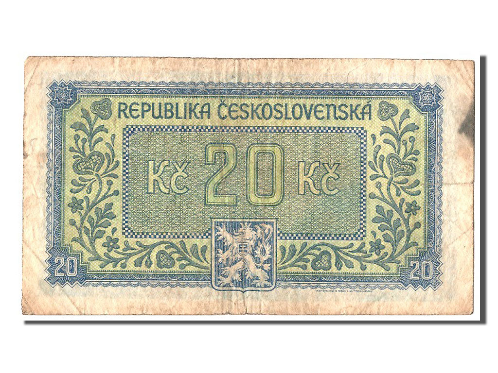 Czechoslovakia, 20 Korun, KM #61a, VF(20-25), NF522726