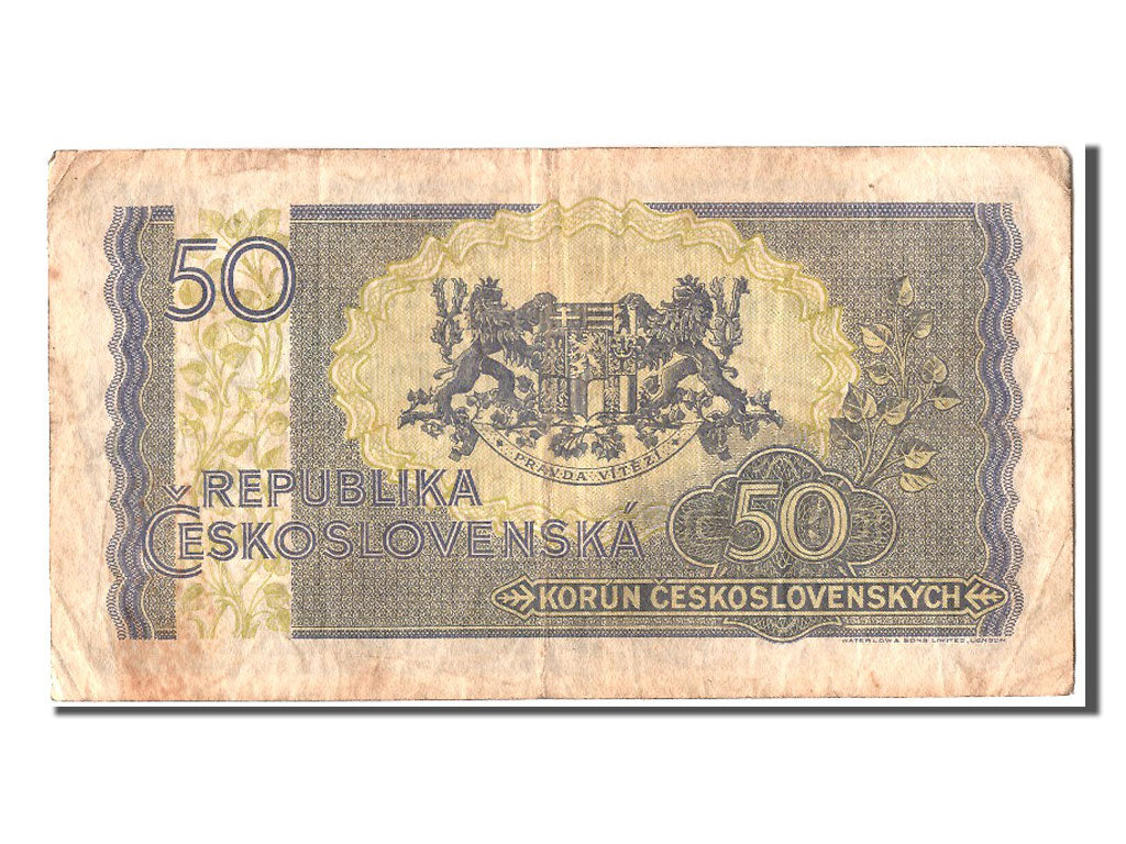 Czechoslovakia, 50 Korun, KM #62a, EF(40-45), JD 131118